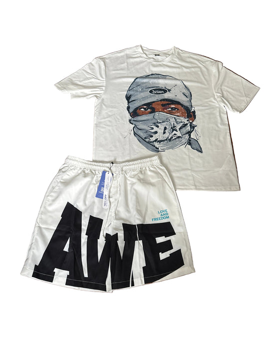 Romwe t shirt and shorts