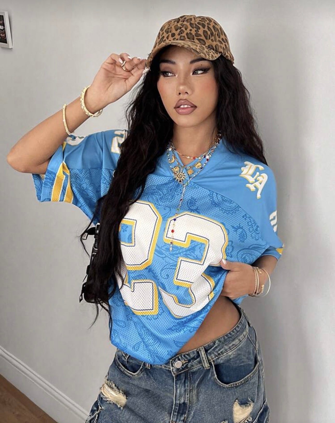 Coolane Women's Summer Style
Streetwear Rave Vintage Athleisure Grunge Breathable Mesh Graphics Oversized Jersey