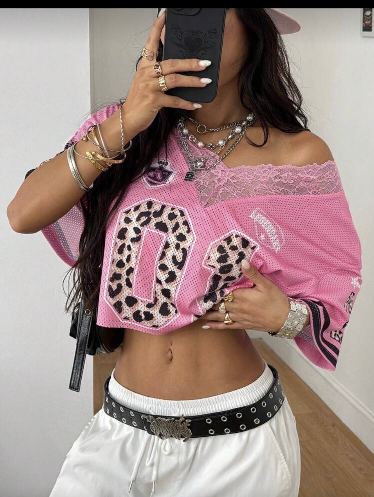 Coolane Women's Summer Style
Streetwear Rave Vintage Athleisure Grunge Breathable Mesh Graphics Oversized Jersey