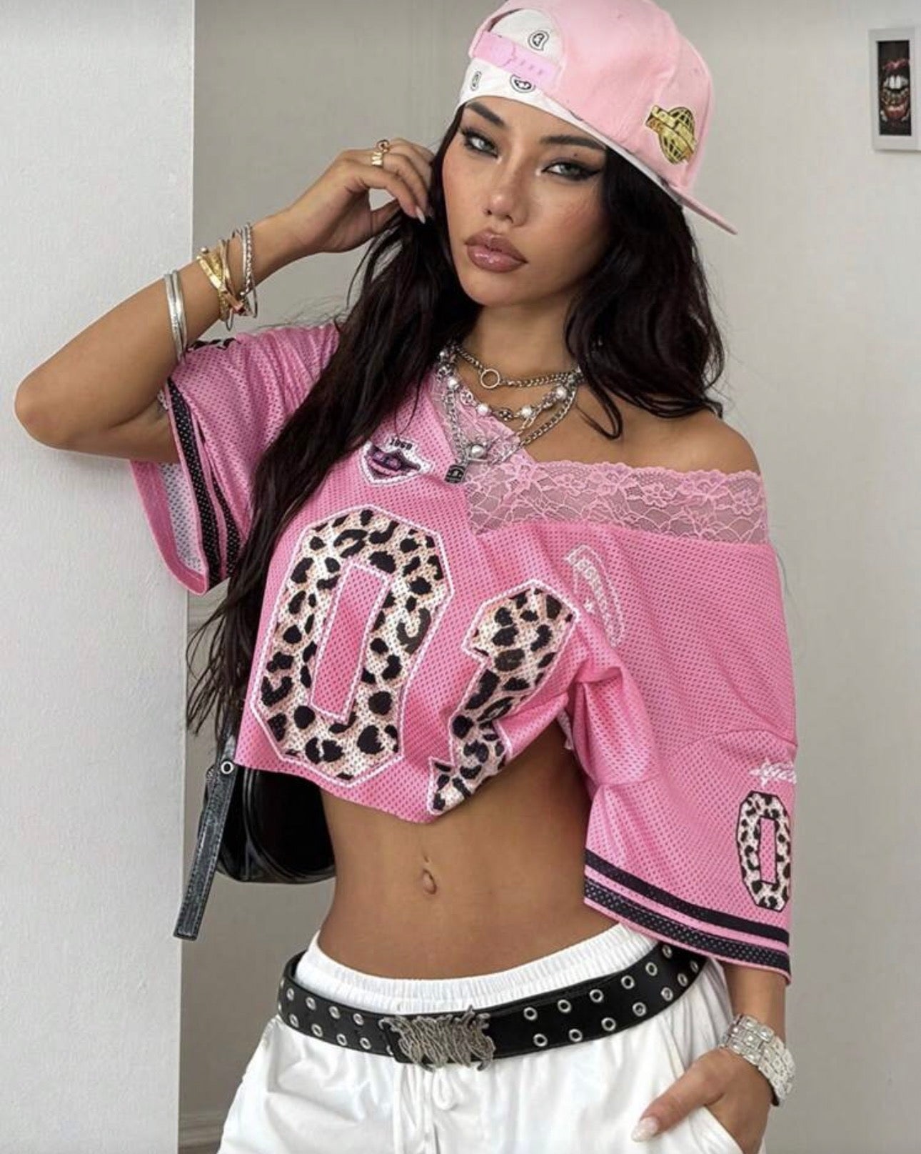 Coolane Women's Summer Style
Streetwear Rave Vintage Athleisure Grunge Breathable Mesh Graphics Oversized Jersey